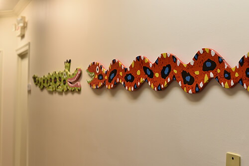 Hallway art - Pediatric Dentist in Madison, MS